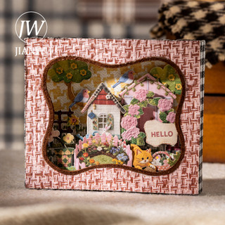 JIANWU Chắp Vá Town Series Vintage Life House Hoa Phong Cảnh Chất Liệu Cắt Dán Sáng Tạo DIY Tạp Chí Văn Phòng Phẩm