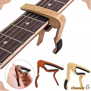 CHEESELY Guitar Capo, Bộ phận đàn guitar điện hạt gỗ Thay đổi nhanh Chìa khóa kẹp, Chuyên nghiệp Hợp kim nhôm phổ thông Điều chỉnh tông màu đàn guitar điện