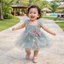 Váy bé gái cao cấp voan lưới thêu hoa nhẹ nhàng cho bé từ 0–3 tuổi, đầm công chúa đầy năm 8-15kg