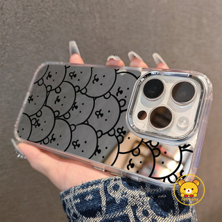 Ốp Điện Thoại Hoạt Hình Chiikawa Cho iPhone 17 Air 16E 16 Pro Max 15 14 Plus 13 12 11 Pro Max X XR XS Max 8 7 6 6s Plus SE2 SE3 Vỏ Gương Chống Sốc Dễ Thương