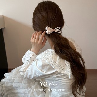 Yoing / Phiên Bản Hàn Quốc Ngọt Ngào Vải Nơ Tóc Tính Khí Phù Hợp Với Ba Chiều Nơ Tóc Dây Buộc Co Giãn Cao
