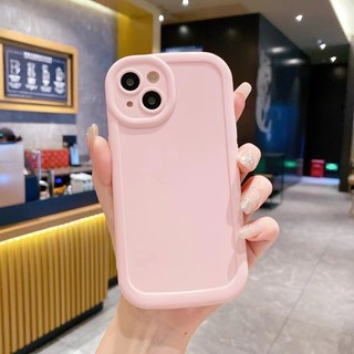 Ốp lưng mềm chất lượng cao, chống sốc, màu đơn, cạnh cao bảo vệ cameracho iP X/7/11/12/13/14/15/16/17/Plus/Air/Pro/Max