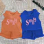 Trẻ em Áo Hoodie không tay Trang phục Vest Bộ quần short nhẹ mùa hè thường ngày Bộ đồ mặc hàng ngày hai mảnh