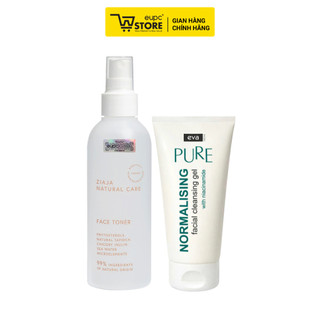 Combo Gel Rửa Mặt Eva Natura 150ml Và Xịt Dưỡng Cân Bằng Ziaja Natural Care 200ml Dạng Phun Sương Dễ Thẩm Thấu