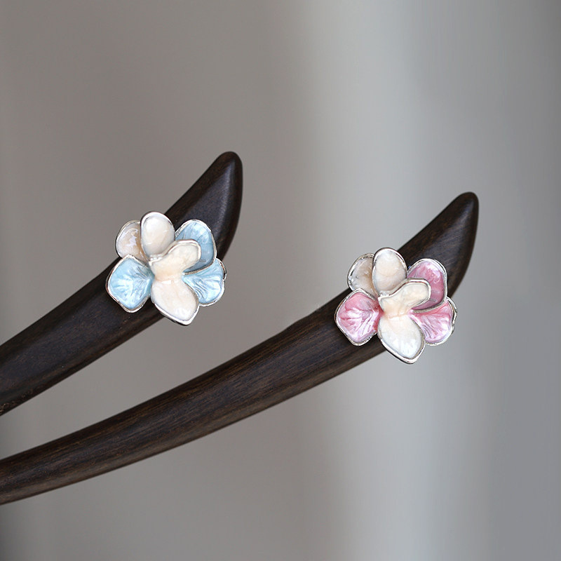 Đinh cài tóc Phalaenopsis từ gỗ đàn hương đỏ, thiết kế đơn giản và tao nhã, kích thước 15cm