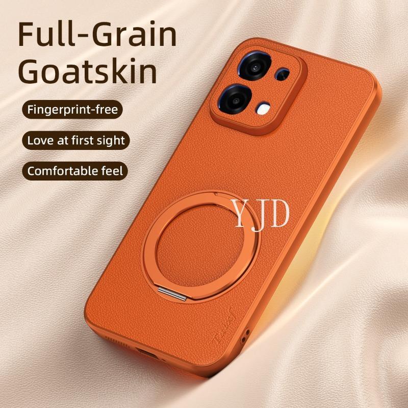 Ốp Lưng Cho OPPO A6 Pro Da Dê Cao Cấp TPU Khung Mềm Chống Rơi Vỏ Điện Thoại
