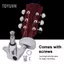 Toyuvn 3L3R Đàn Guitar Chỉnh Chốt Khóa Chỉnh Hợp Kim Kẽm Máy Đầu Bạc