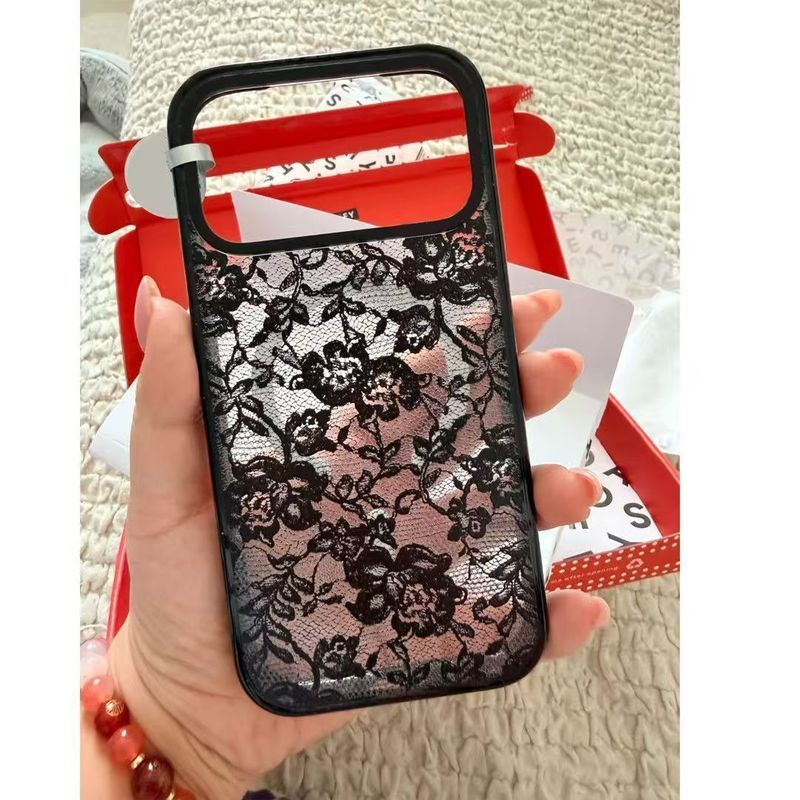 Hoa Ren Thích Hợp Cho Apple 17 Vỏ Điện Thoại iPhone15Plus Premium 16 / 14pro Lỗ Lớn 13 Cạnh Đen 12