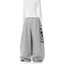 Quần Unisex phong cách mới thu đông, thiết kế thẳng có dây buộc in hình cá tính