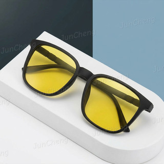Kính Photochromic Nam Thời Trang Vuông Vàng Kính Nhìn Ban Đêm Thể Thao Ngoài Trời Kính Mát Nam