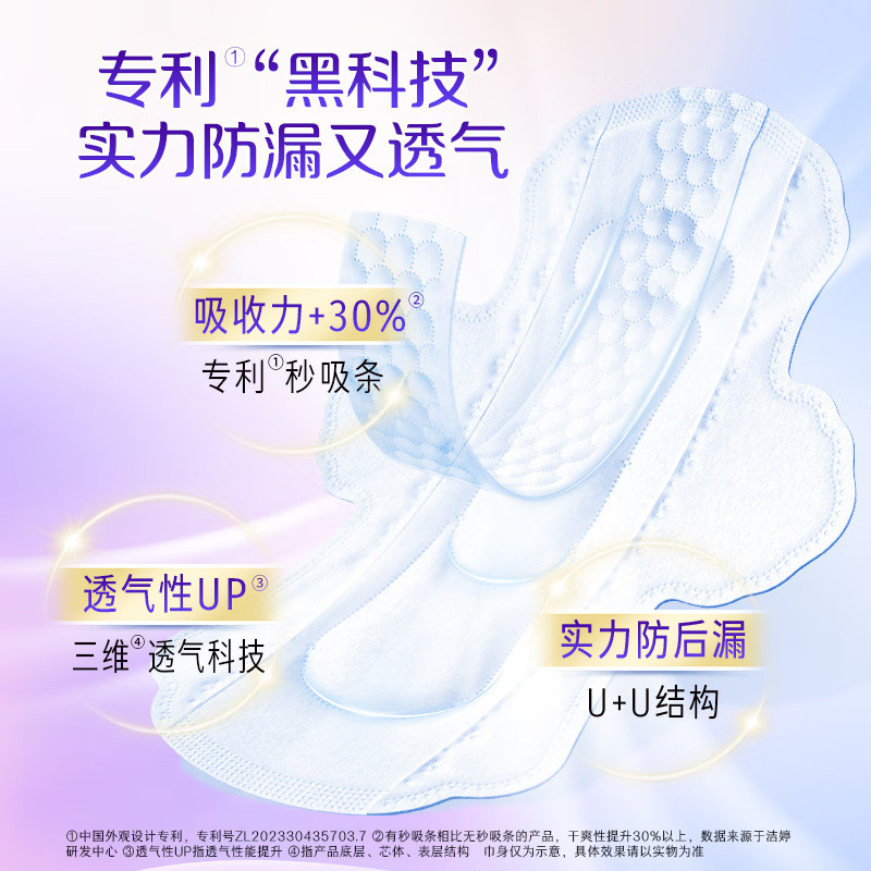 Jieting Double U Cherry Blossom Siêu Mỏng Băng Vệ Sinh Thoáng Khí Ngày Đêm Kết Hợp Mềm Mại Thân Thiện Với Da Anh Đào Da Dì Khăn Ăn 25.12.19