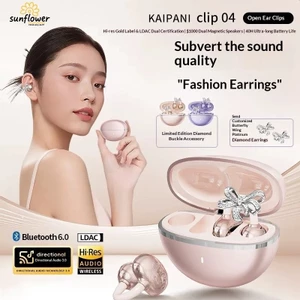 Thắt Nơ Khóa Kim Cương Kẹp Tai Nghe Không Dây Bluetooth Tuổi Thọ Pin Dài Dịch Bluetooth