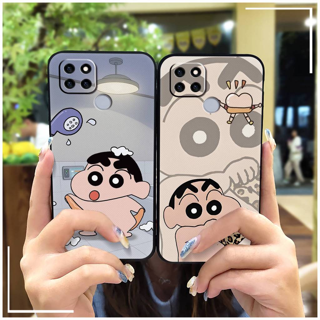 Ốp Lưng OPPO Realme V3 / Q2i TPU Silicon Mềm Bọc Toàn Bộ, Chống Bụi, Chống Thấm Nước, Chống Va Đập, Thiết Kế Hoạt Hình Dễ Thương
