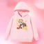 Áo nỉ có mũ trùm đầu màu đỏ cho trẻ em Chủ đề năm mới Nhẹ Áo Hoodie thường ngày Lễ hội hàng đầu