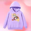 Áo nỉ có mũ trùm đầu màu đỏ cho trẻ em Chủ đề năm mới Nhẹ Áo Hoodie thường ngày Lễ hội hàng đầu