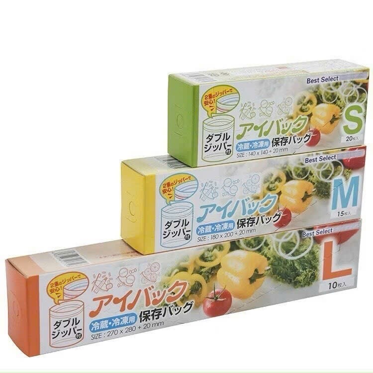 Túi zip bảo quản thực phẩm Túi zíp đựng thực phẩm tái sử dụng nhiều lần trong tủ lạnh an toàn tái sử dụng