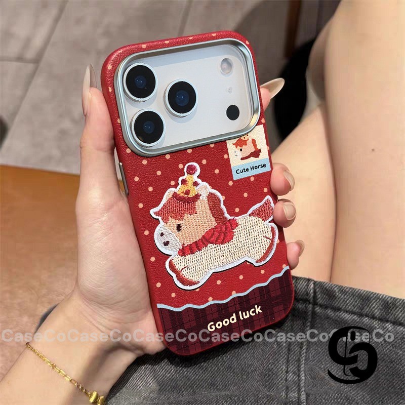 Cho Oppo A18 A6 Pro A5 A5X A15 A7 A54 A16 A15 A1K A57 A12 A3 A31 Reno 13 14 14F 12 Ốp điện thoại hình ngựa con dễ thương