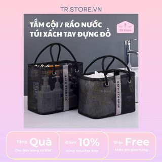 Giỏ Xách Lưới Đựng Đồ Cá Nhân Phòng Tắm - Chất Liệu Chống Nước, Nhanh Khô, Có Thể Xếp Gọn