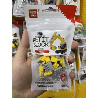 Jack khối xây dựng vi mô khoan hạt nhỏ bánh mì kẹp thịt và khoai tây chiên loạt bé trai trẻ em lắp ráp đồ chơi quà tặng