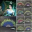Cheongsam Show Live Fan, Quạt lông công lớn 9 màu 65cm, Chiều dài chất lượng cao: khoảng 35cm Gothic Dance Hand Fan Trang trí tiệc cưới
