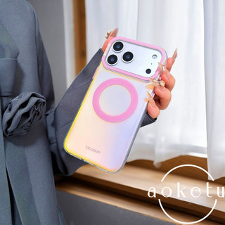 Hút từ tính trong suốt bằng laser sang trọng thích hợp cho vỏ điện thoại iPhone 17promax, cảm giác cao cấp 17pro mới, ốp lưng 16promax / 15 / 14 / 13 mờ bao gồm tất cả