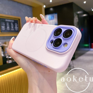 Ốp điện thoại từ tính nhạy cảm với da 2 trong 1 màu sắc sang trọng phù hợp cho iPhone 11 12 13 14 15 16 17 Pro max Vỏ bảo vệ toàn diện chống rơi