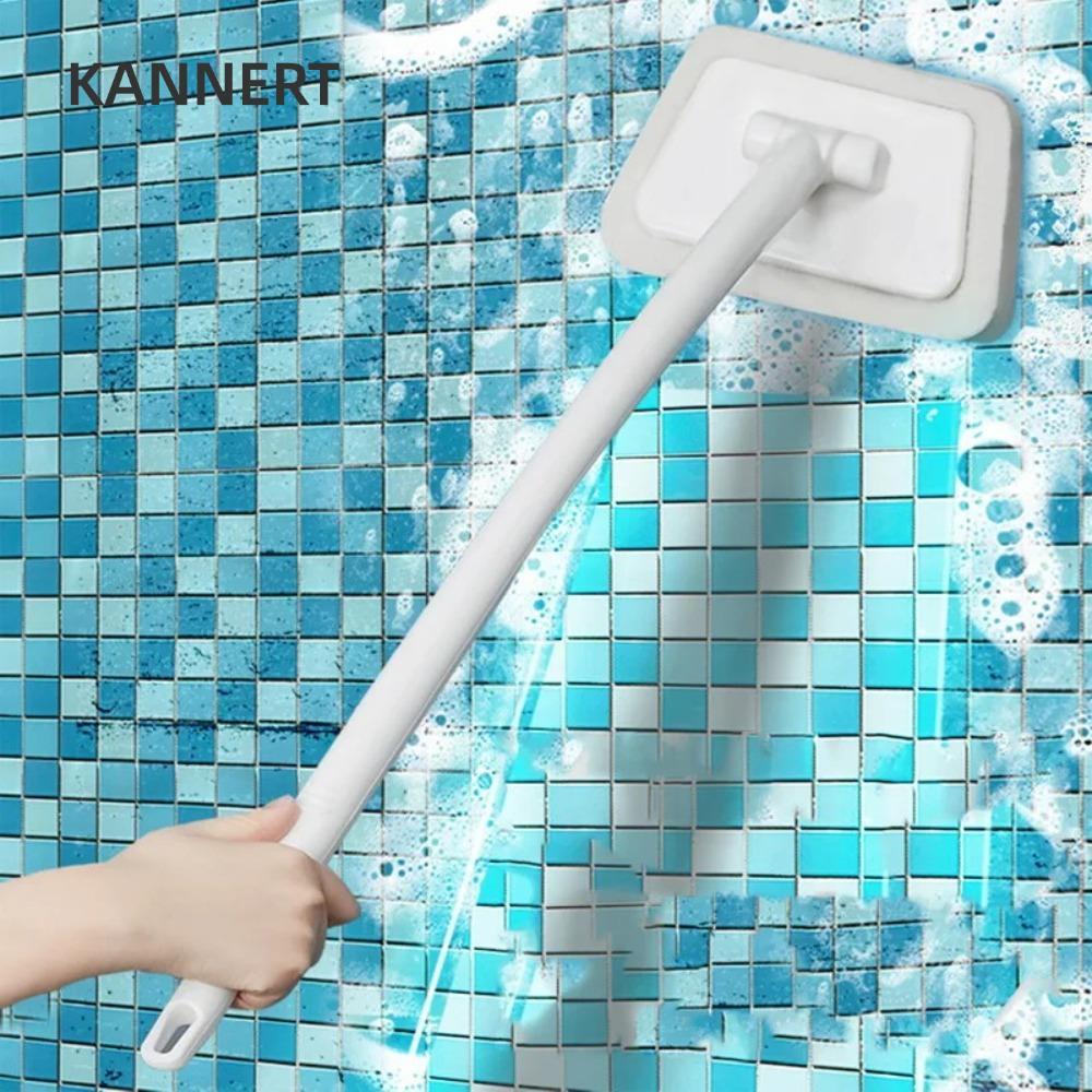 Bàn chải làm sạch bọt biển phòng tắm KANNERT, Dụng cụ làm sạch gạch men Bàn chải làm tay cầm dài, Quà tặng Bàn chải bồn tắm sàn có thể tháo rời đa chức năng