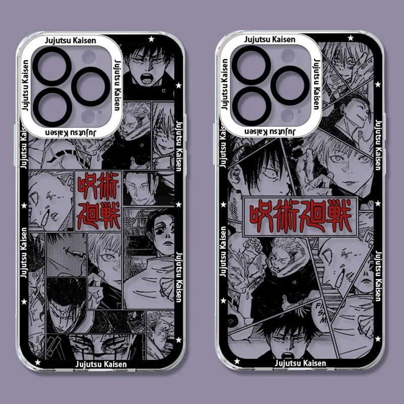 Ốp Điện Thoại Jujutsu Kaisen Gojo Satoru Cho OPPO A60 A54 A3S A5S A74 A12 A12S A17 A16K A38 A18 A37 A78 A79 A98 Ốp Lưng Itadori Yuji Mềm Trong Suốt Chống Sốc Xu Hướng Trong Suốt Thương Hiệu