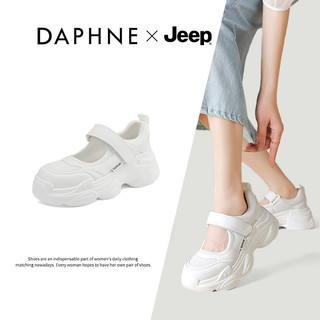 JEEP Daphne Co-Branded Mary Jane Giày Nữ Đế Dày Nhỏ Cao Cấp Baotou Rỗng Giày Sandal Thể Thao Nữ