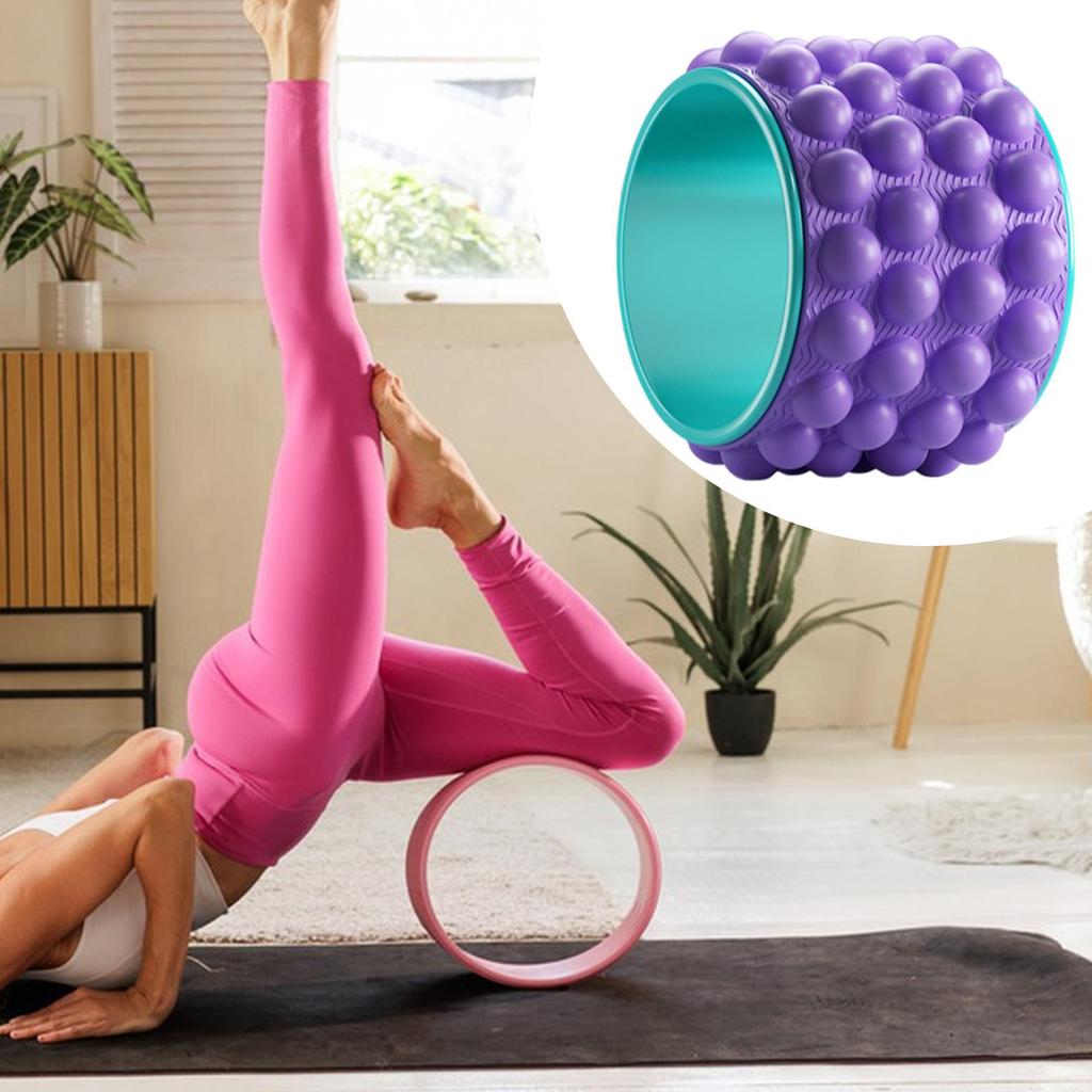 Bánh Xe Yoga Kéo Dài Bánh Sau Phụ Kiện Chuyên Nghiệp Yoga Vòng Tròn Con Lăn Sau Cho Phòng Tập Gym Tại Nhà Tập Luyện Tư Thế Thử Thách Trong Nhà