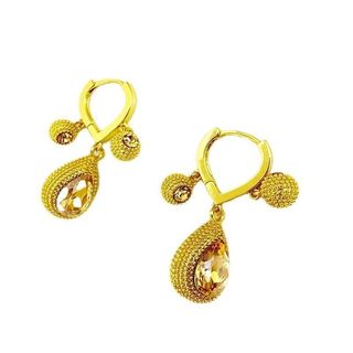 Bông Tai Hợp Kim 22 Thiết Kế Sầu Riêng Màu Vàng Sâm Panh, Phù Hợp Thời Trang Nữ