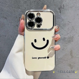 Dành Cho IPhone17 16 15 14 13 12 11 ProMaxX XR XSMax 78 Plus Cao cấp Smiley Emoji Cửa sổ lớn trường hợp điện thoại