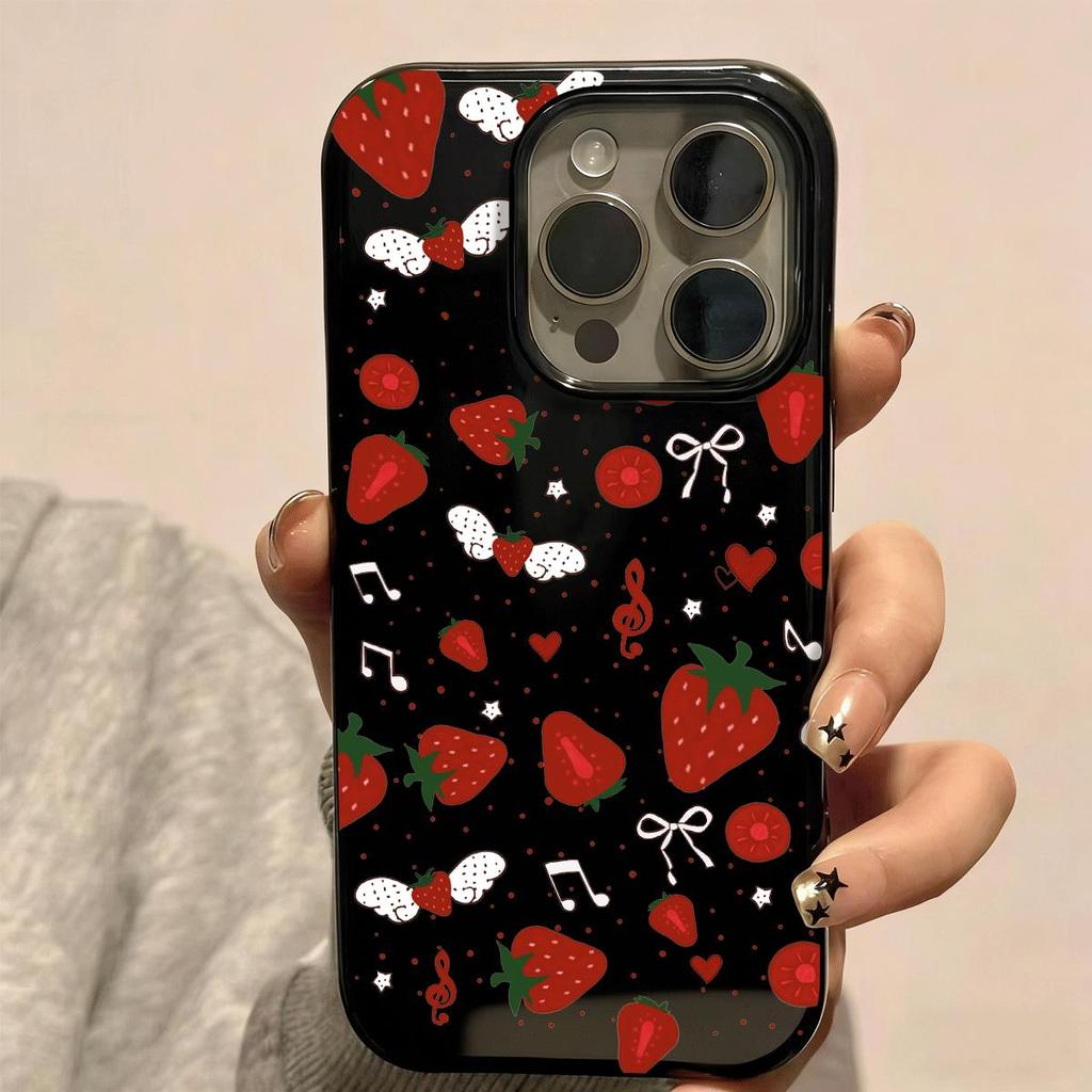 Dâu tây ngọt ngào cho iPhone 16 trường hợp iPhone 17Air Tính cách 14Pro Moisture