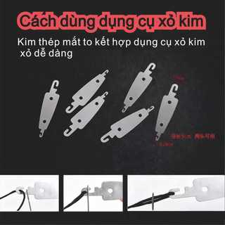 Bộ dụng cụ may vá thép 37/39/41 món, kim lỗ lớn, kéo, thimble, chỉ đa năng, dụng cụ sửa chữa quần áo DIY