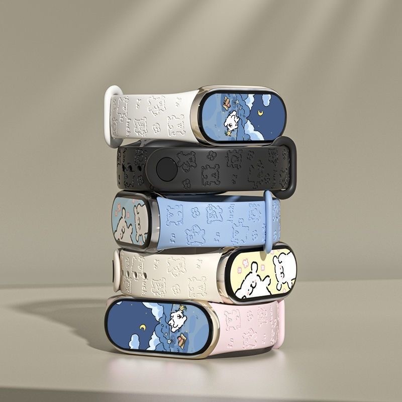 Dây đeo silicon mềm mại cho Xiaomi Mi Band 10 9 8 Dây đeo NFC Vòng đeo tay cao su thể thao Pulseira Band 10 9 8 Phụ kiện