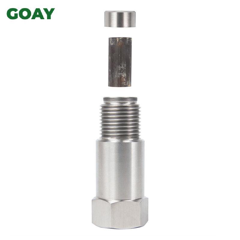 GOAY M18 * 1.5 O2 Miếng đệm cảm biến oxy CEL Eliminator, Đèn động cơ Che, Trình mô phỏng xúc tác Mini, Bộ chuyển đổi bằng thép không gỉ 304 VN