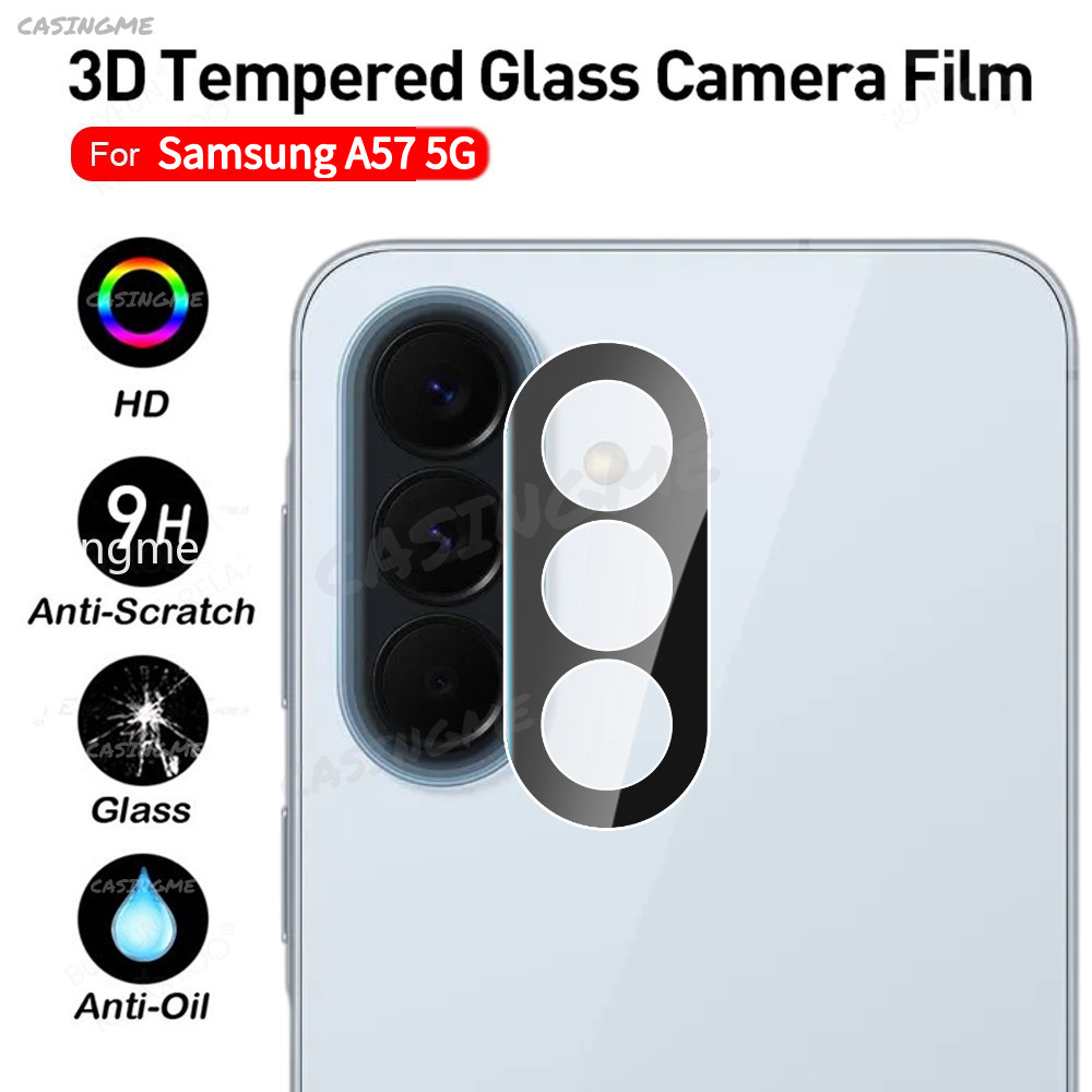 Samsung A57 5G A37 2026 Bảo hiểm toàn diện Ống kính máy ảnh 3D cho Samsung Galaxy A57 A37 A17 A37 A27 SamsungA57 LTE Phim bảo vệ camera Kính cường lực Full Cover Bảo vệ ống kính máy ảnh