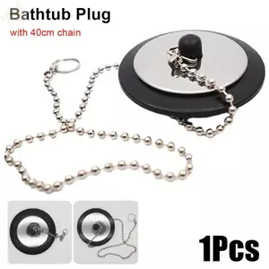 AWNGD Nút chặn ống thoát nước bồn tắm silicon cao su 4/4.3/5 cm kèm vòng treo, phụ kiện đa năng