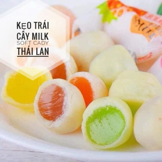 [GÓI 300Gr] Kẹo dẻo Thái Lan vỏ sữa mềm nhân trái cây Milk Soft Candy