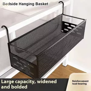 AWNGD 1 Cái Giỏ Treo Đầu Giường, Giá Treo Giường Sắt, Kệ Để Giường Không Đục Lỗ Tiết Kiệm Không Gian Bền Đẹp Cho Ký Túc Xá Nhà