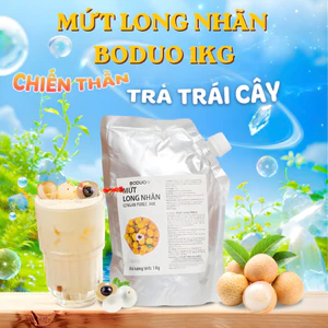 Mứt Long Nhãn Boduo 1kg, Vị Ngọt Thanh Tự Nhiên Từ Trái Cây Nguyên Chất Pha Chế Đa Năng Chuẩn Vị