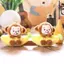 HFTOY 1 Món Đáng Yêu Chuối Khỉ Móc Khóa Quyến Rũ Khỉ Dễ Thương Sang Trọng Trang Trí Túi Mềm Mặt Dây Chuyền Cho Bé Trai Quà Tặng ~