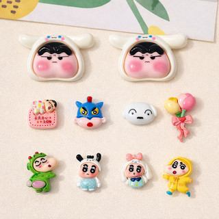 Set Charm Shin Bé Mặt Bự Má Hồng Siêu Cute, Shin Cosplay Ngộ Nghĩnh, Phụ Kiện Trang Trí Dép siêu đáng yêu cute