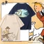 Áo Thun Nam Cotton Nguyên Chất Tema Tintin's Adventures Anime