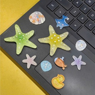 Set Charm Biển Xinh Lấp Lánh Sao Biển Cá Cute Pastel Dễ Thương Trang Trí Giày Dép Túi Xách Kawaii Siêu Xinh