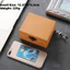 Hộp bảo vệ tín hiệu CHEESELY, Hộp Faraday chặn RFID bằng da ngựa điên, Chất liệu che chắn Nano cổ điển Hộp đựng điện thoại di động chống bức xạ bền bỉ