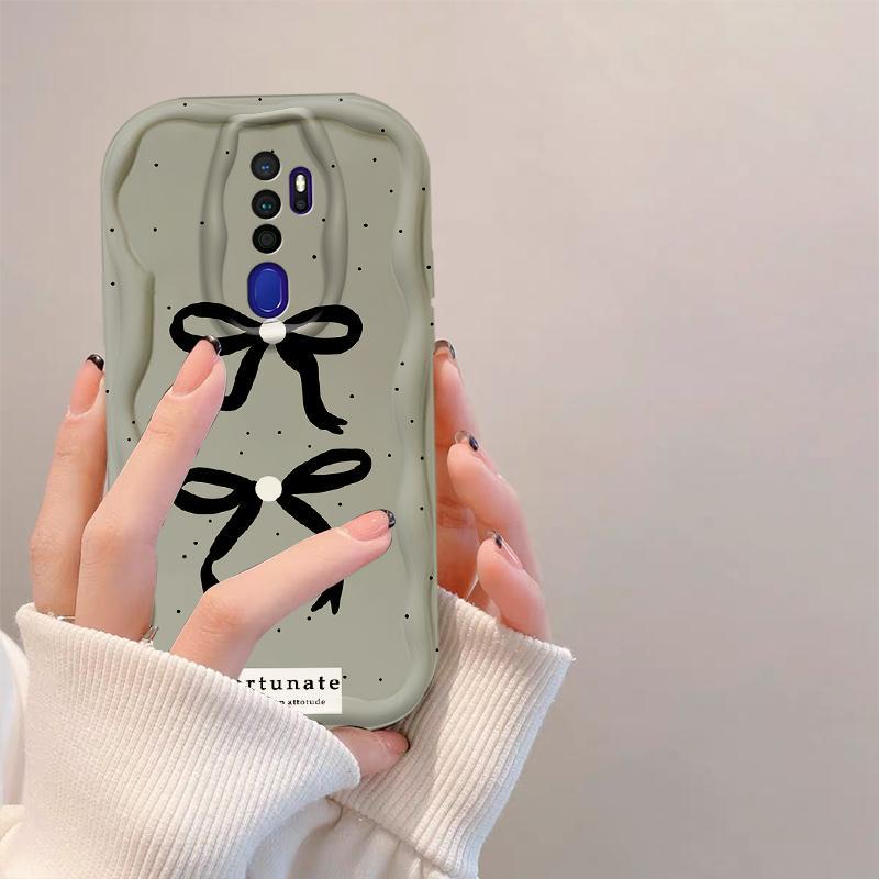 Thích Hợp Cho OPPO A9 2020 A5 2020 3D Cầm Tay Mềm TPU Hoạt Hình Dễ Thương Nơ Công Chúa Ốp Điện Thoại Chống Sốc