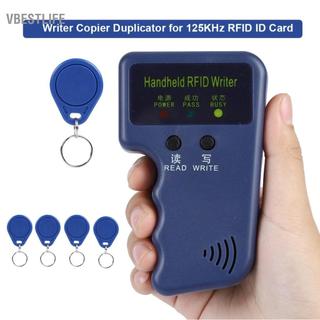 VBESTLIFE Angort Máy ghi chép cầm tay di động Máy sao chép cho thẻ ID RFID 125KHz với 5 thẻ