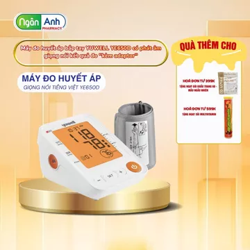 Máy đo huyết áp Giọng nói Tiếng Việt Yuwell YE650D [chính hãng Yuwell Bảo hành 5 năm]