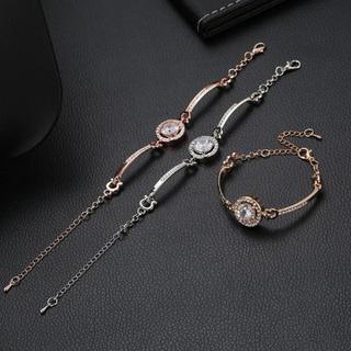 Phong Cách Hàn Quốc Vòng Tay Zircon Tròn Ánh Sáng Sang Trọng Niche Thiết Kế Tinh Tế Cho Nữ Người Bạn Thân Nhất Quà Tặng Trang Sức Thời Trang Lấp Lánh